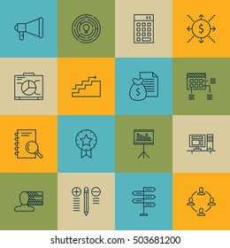 Set Of Project Management Icons On Analysis, Investment And Present Badge Topics. Editable Vector Illustration. Includes Badge, Cash And Solution Vector Icons.