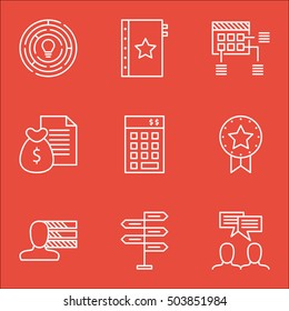 Set Of Project Management Icons On Investment, Discussion And Innovation Topics. Editable Vector Illustration. Includes Brainstorm, Meeting And Personal Vector Icons.