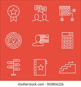 Set Of Project Management Icons On Investment, Growth And Opportunity Topics. Editable Vector Illustration. Includes Plan, Meeting And Budget Vector Icons.
