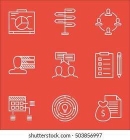 Set Of Project Management Icons On Reminder, Report And Discussion Topics. Editable Vector Illustration. Includes Personality, List And Discussion Vector Icons.