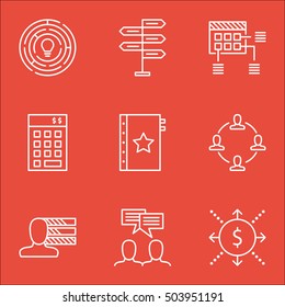 Set Of Project Management Icons On Innovation, Discussion And Money Topics. Editable Vector Illustration. Includes Discussion, Finance And Idea Vector Icons.