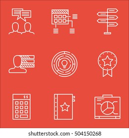Set Of Project Management Icons On Warranty, Schedule And Investment Topics. Editable Vector Illustration. Includes Presentation, Team And Discussion Vector Icons.