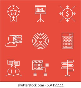 Set Of Project Management Icons On Personal Skills, Investment And Opportunity Topics. Editable Vector Illustration. Includes Budget, Skills And Idea Vector Icons.
