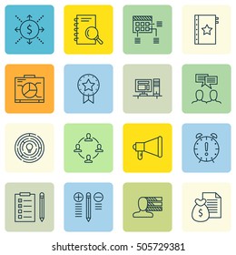 Set Of Project Management Icons On Personal Skills, Time Management And Schedule Topics. Editable Vector Illustration. Includes Skills, Schedule And Task Vector Icons.