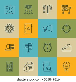Set Of Project Management Icons On Board, Decision Making And Personal Skills Topics. Editable Vector Illustration. Includes Solution, Report And Making Vector Icons.