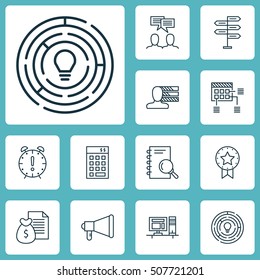 Set Of Project Management Icons On Time Management, Report And Investment Topics. Editable Vector Illustration. Includes Award, Personality, Project And More