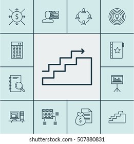 Set Of Project Management Icons On Investment, Growth And Report Topics. Editable Vector Illustration. Includes Statistic, Finance, Research And More Vector Icons.