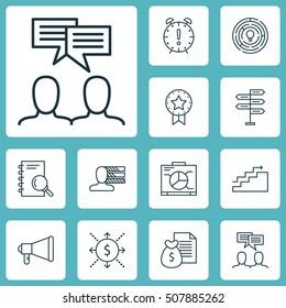 Set Of Project Management Icons On Report, Board And Growth Topics. Editable Vector Illustration. Includes Research, Personal, Report And More Vector Icons.