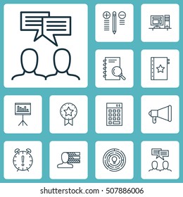 Set Of Project Management Icons On Decision Making, Innovation And Investment Topics. Editable Vector Illustration. Includes Notebook, Brainstorm, Statistics And More Vector Icons.