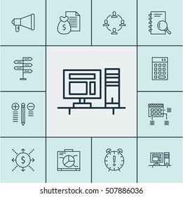 Set Of Project Management Icons On Analysis, Schedule And Money Topics. Editable Vector Illustration. Includes Report, Investment, Analysis And More Vector Icons.