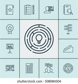 Set Of Project Management Icons On Reminder, Investment And Growth Topics. Editable Vector Illustration. Includes Decision, Skills, Budget And More Vector Icons.