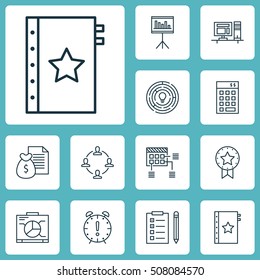 Set Of Project Management Icons On Report, Innovation And Time Management Topics. Editable Vector Illustration. Includes Chart, Finance, Dashboard And More Vector Icons.