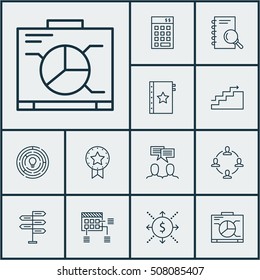 Set Of Project Management Icons On Analysis, Warranty And Growth Topics. Editable Vector Illustration. Includes Collaboration, Decision, Management And More Vector Icons.