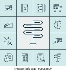 Set Of Project Management Icons On Report, Analysis And Computer Topics. Editable Vector Illustration. Includes Research, Schedule, Flow And More Vector Icons.