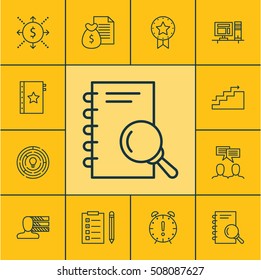Set Of Project Management Icons On Time Management, Innovation And Warranty Topics. Editable Vector Illustration. Includes Cash, Award, Badge And More Vector Icons.