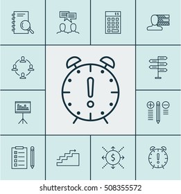 Set Of Project Management Icons On Investment, Money And Growth Topics. Editable Vector Illustration. Includes List, Analysis, Goal And More Vector Icons.
