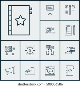 Set Of Project Management Icons On Schedule, Money And Growth Topics. Editable Vector Illustration. Includes Flow, Quality, Office And More Vector Icons.
