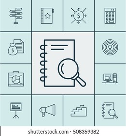 Set Of Project Management Icons On Board, Investment And Warranty Topics. Editable Vector Illustration. Includes Warranty, Fork, Statistic And More Vector Icons.
