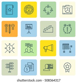 Set Of Project Management Icons On Report, Money And Warranty Topics. Editable Vector Illustration. Includes Quality, Warranty And Statistics Elements