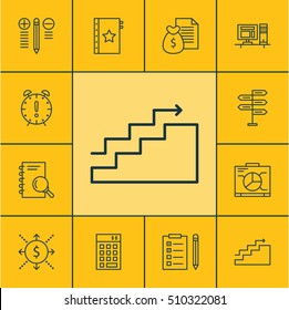 Set Of Project Management Icons On Money, Time Management And Investment Topics. Editable Vector Illustration. Includes Finance, Decision, Solution And More Vector Icons.