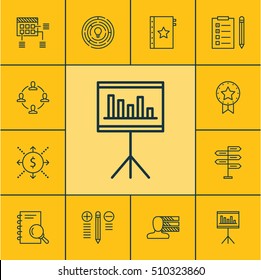 Set Of Project Management Icons On Schedule, Reminder And Innovation Topics. Editable Vector Illustration. Includes Brainstorming, Task, Personality And More Vector Icons.