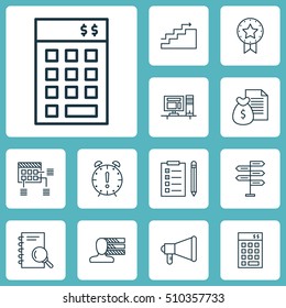 Set Of Project Management Icons On Investment, Report And Analysis Topics. Editable Vector Illustration. Includes Research, Growth, Office And More Vector Icons.