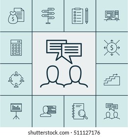 Set Of Project Management Icons On Opportunity, Investment And Money Topics. Editable Vector Illustration. Includes Growth, Revenue, Investment And More Vector Icons.