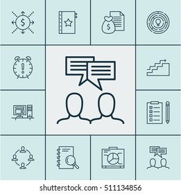 Set Of Project Management Icons On Analysis, Innovation And Time Management Topics. Editable Vector Illustration. Includes Date, Analysis, Goal And More Vector Icons.