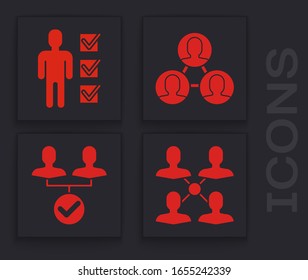 Set Project team base, User of man in business suit, Project team base and Project team base icon. Vector