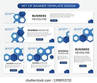 set of promotion kit banner template design with modern and minimalist concept user for web page, ads, annual report, banner, background, backdrop, flyer, brochure, card, poster, presentation lauyout 