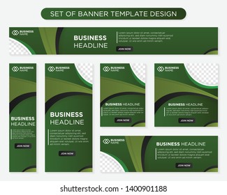 set of promotion kit banner template design with modern and simple concept user for web page, ads, annual report, banner, background, backdrop, flyer, brochure, card, poster, presentation layout 