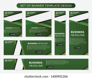 set of promotion kit banner template design with modern and simple concept user for web page, ads, annual report, banner, background, backdrop, flyer, brochure, card, poster, presentation layout 