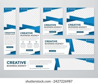 conjunto de kit de promoción diseño de plantilla de banner con concepto moderno y minimalista uso para página web, anuncios, informe anual, banner, fondo, telón de fondo, folleto, tarjeta, cartel, diseño de presentación
