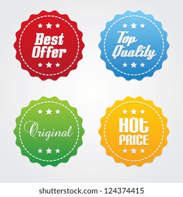 Set of Promotional Vector Labels