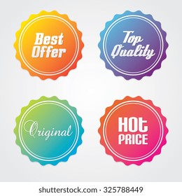 Set of Promotional Vector Labels