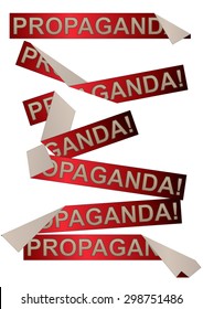 set of a propaganda stripes
