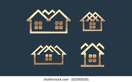 Set of Property Logo Template Design Vector Illustration