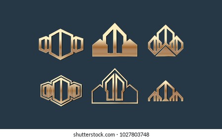 Set of Property Logo Template Design Vector Illustration