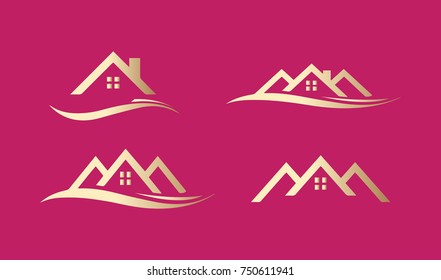 Set Property Logo Template Design Vector 