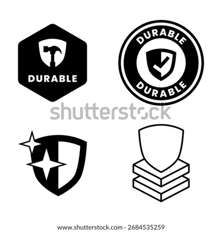 A set of protection and durable symbol