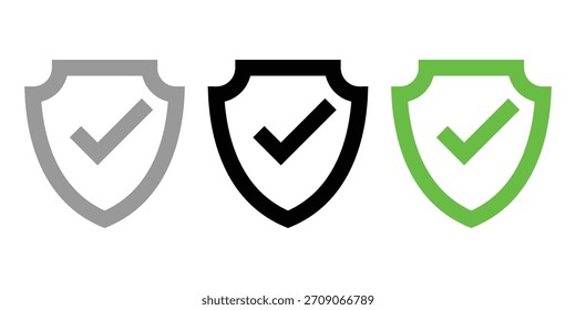 Establecer icono de protección con marca de verificación
