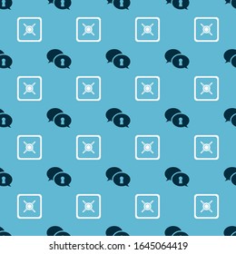 Establezca Protección de datos personales y Seguridad en un patrón transparente. Vector