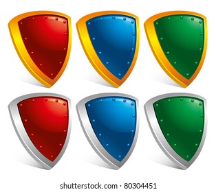 Set of protection shields