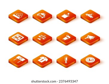 Set Protest, T-shirt protest, Television report, Scales of justice, Military knife, Hand grenade, Check mark in round and Megaphone icon. Vector