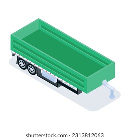 Set of Public Transport Isometric Icons 

