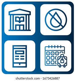 Conjunto de iconos de publicación. Como Biblioteca, Tinta, Libro, Reserva , Publicar iconos