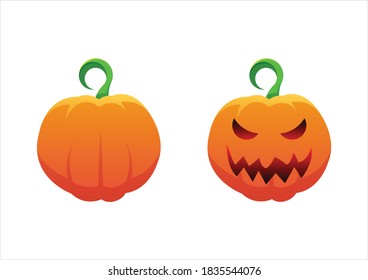 set of Pumpkin Halloween design vector