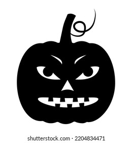 Set pumpkin on white background for the holiday Halloween. Vector illustration.