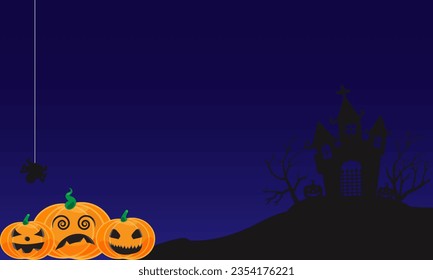 Set pumpkin on white background. Orange pumpkin