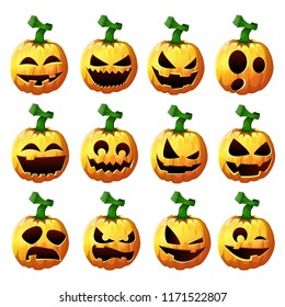 Set pumpkins for Halloween